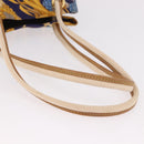 LOEWE Shoulder Bag Canvas Blue Gold Auth bs35981A-7
