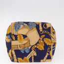 LOEWE Shoulder Bag Canvas Blue Gold Auth bs35981A-5