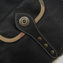 BURBERRY Nova Check Shoulder Bag Leather Canvas Beige Black Auth bs35984A-15