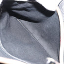 BURBERRY Nova Check Shoulder Bag Leather Canvas Beige Black Auth bs35984A-22