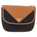 SAINT LAURENT Shoulder Bag PVC Canvas Black Gold Auth bs35986-2