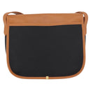 SAINT LAURENT Shoulder Bag PVC Canvas Black Gold Auth bs35986-3