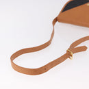 SAINT LAURENT Shoulder Bag PVC Canvas Black Gold Auth bs35986-7