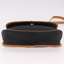 SAINT LAURENT Shoulder Bag PVC Canvas Black Gold Auth bs35986-9