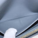 CELINE Long Wallet Leather Gray Gold Auth bs35988A-15