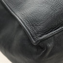 CHANEL COCO Mark Chain Tote Bag Leather Black Gold CC Auth bs35989V-12