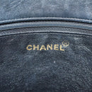 CHANEL COCO Mark Chain Tote Bag Leather Black Gold CC Auth bs35989V-16