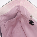 CHANEL Hand Bag Canvas Pink Silver CC Auth bs35992A-20