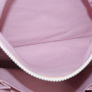 CHANEL Hand Bag Canvas Pink Silver CC Auth bs35992A-22