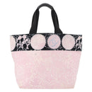 CHANEL Hand Bag Canvas Pink Silver CC Auth bs35992A-2