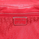 Christian Dior Hand Bag Leather Red Silver Auth bs35993-17