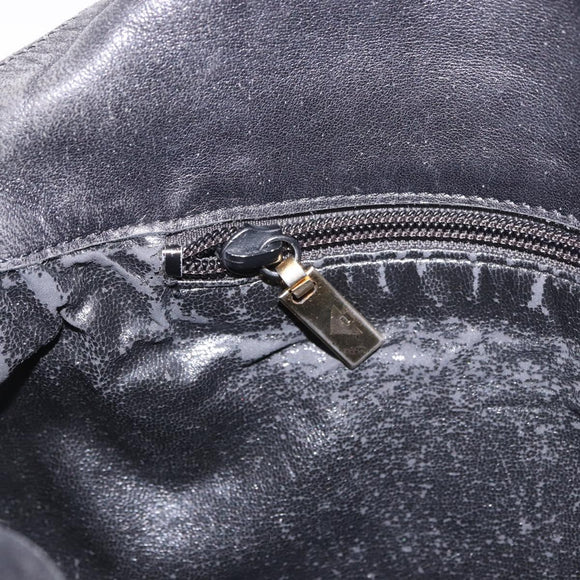 BOTTEGA VENETA INTRECCIATO Shoulder Bag Leather Black Auth bs36000