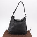 BOTTEGA VENETA INTRECCIATO Shoulder Bag Leather Black Auth bs36000-12