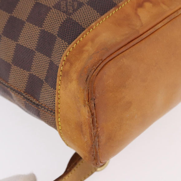 LOUIS VUITTON Damier Ebene Arlucan Backpack N99038 LV Auth bs36001