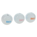 GUCCI Golf Ball Set Rubber White Auth bs36003M-1