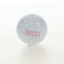 GUCCI Golf Ball Set Rubber White Auth bs36003M-6