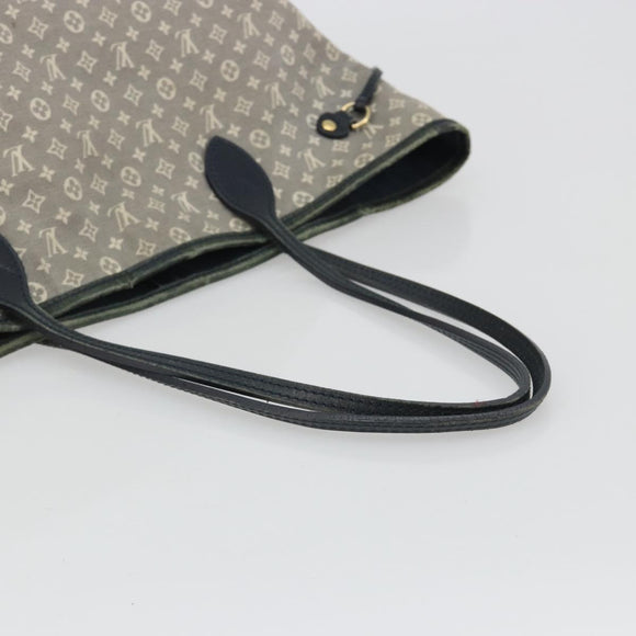 LOUIS VUITTON Monogram Idylle Neverfull MM Bag Gray Uncle M40514 LV Auth bs36008