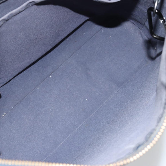 LOUIS VUITTON Monogram Mat Sutter Shoulder Bag Blue M55165 LV Auth bs36009