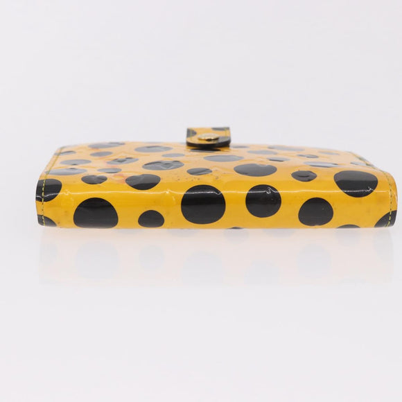 LOUIS VUITTON Monogram Vernis Dot Agenda PM Cover Yellow M91517 LV Auth bs36015