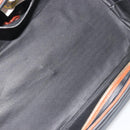 BOTTEGA VENETA Boston Bag PVC Canvas Black Gold Auth bs36018-10