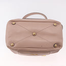 Miu Miu Hand Bag Leather 2way Pink Gold Auth bs36019A-5