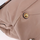 Miu Miu Hand Bag Leather 2way Pink Gold Auth bs36019A-9