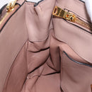 Miu Miu Hand Bag Leather 2way Pink Gold Auth bs36019A-24