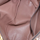 Miu Miu Hand Bag Leather 2way Pink Gold Auth bs36019A-25