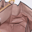 Miu Miu Hand Bag Leather 2way Pink Gold Auth bs36019A-26