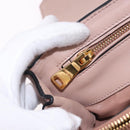 Miu Miu Hand Bag Leather 2way Pink Gold Auth bs36019A-30