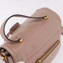 Miu Miu Hand Bag Leather 2way Pink Gold Auth bs36019A-6