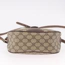 GUCCI GG Supreme Web Sherry Line Bag PVC Beige Gold 001 754 6177 Auth bs36022-6