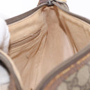 GUCCI GG Supreme Web Sherry Line Bag PVC Beige Gold 001 754 6177 Auth bs36022-21