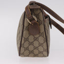 GUCCI GG Supreme Web Sherry Line Bag PVC Beige Gold 001 754 6177 Auth bs36022-4