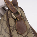 GUCCI GG Supreme Web Sherry Line Bag PVC Beige Gold 001 754 6177 Auth bs36022-5