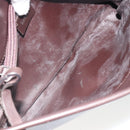 GUCCI Shoulder Bag Leather Dark Brown Silver Auth bs36023-11