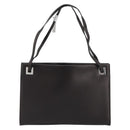 GUCCI Shoulder Bag Leather Dark Brown Silver Auth bs36023-13