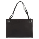 GUCCI Shoulder Bag Leather Dark Brown Silver Auth bs36023-2