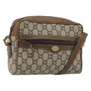 GUCCI GG Plus Supreme Shoulder Bag PVC Beige Gold Auth bs36024-1
