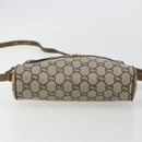 GUCCI GG Plus Supreme Shoulder Bag PVC Beige Gold Auth bs36024-5