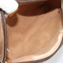 GUCCI GG Plus Supreme Shoulder Bag PVC Beige Gold Auth bs36024-11
