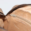 GUCCI GG Plus Supreme Shoulder Bag PVC Beige Gold Auth bs36024-23