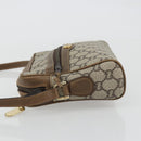 GUCCI GG Plus Supreme Shoulder Bag PVC Beige Gold Auth bs36024-4