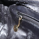GUCCI Bamboo Hand Bag Leather Black Gold 000 122 0294 Auth bs36025-21