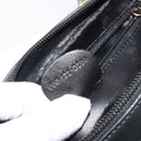 GUCCI Bamboo Hand Bag Leather Black Gold 000 122 0294 Auth bs36025-12