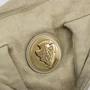 GUCCI GG Canvas Guccissima Hand Bag Leather Ivory Gold 197020 Auth bs36026-17