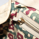 GUCCI GG Canvas Guccissima Hand Bag Leather Ivory Gold 197020 Auth bs36026-22