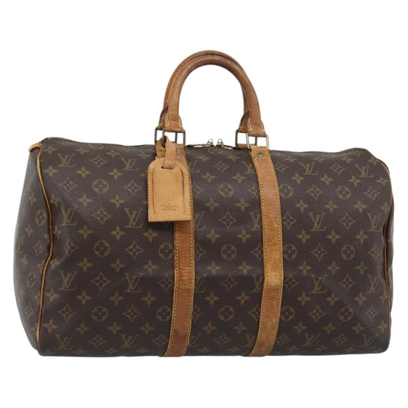 LOUIS VUITTON Monogram Keepall 45 Boston Bag M41428 LV Auth bs36028