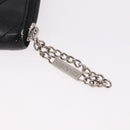 CHANEL Cambon Line Long Wallet Lamb Skin Black CC Auth bs36030-8