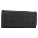 CHANEL New Travel Line Long Wallet Nylon Black Silver CC Auth bs36031-1